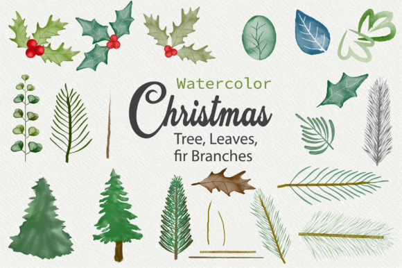 Beautiful Christmas Elements: Festive Illustrations