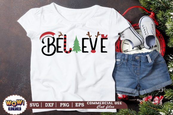 Believe Christmas SVG: Festive Illustrations for Crafters