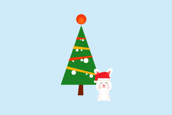 Christmas Concept with Rabbits Design: Illustrations Review