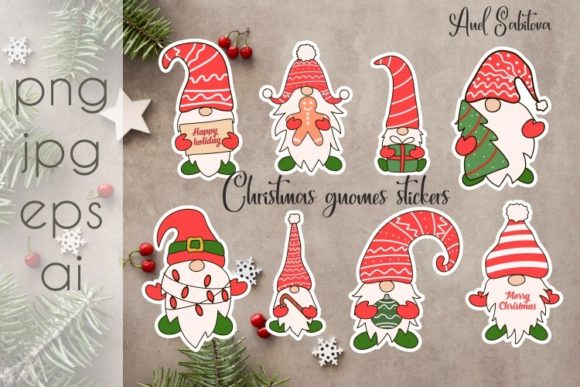 Christmas Gnomes Stickers: Festive Illustrations Review