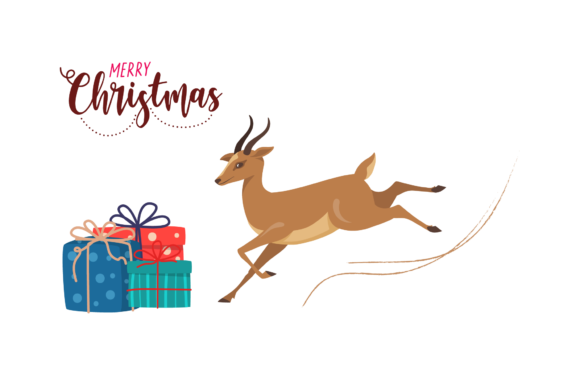 Christmas Illustration Deer: A Designer's Take on Holiday Stitching