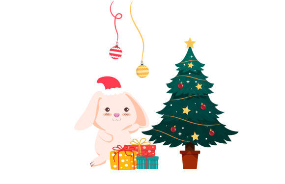 Christmas Party Rabbit Happy Illustrations Review