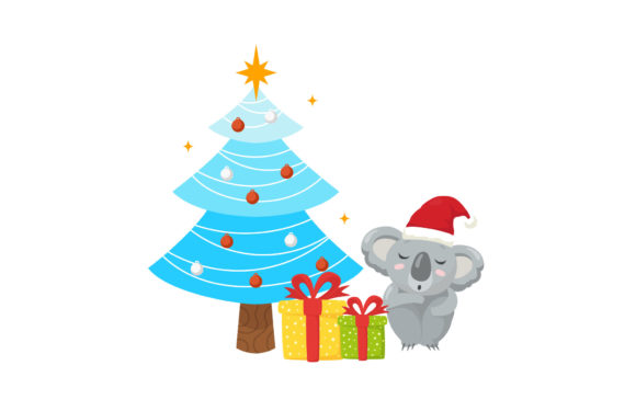 Cute Concept Koala Christmas Design Illustrations Review