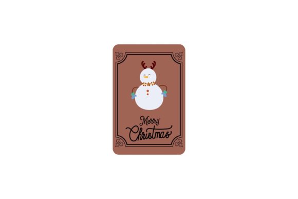 Elegant Christmas Card Design: Festive Illustrations
