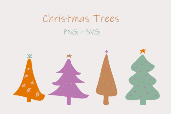 Hand Drawn Set of Christmas Trees: Illustrations Review