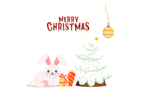 Rabbit Christmas Vector: Festive Illustrations