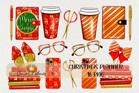Review: Christmas Planner Clipart for Holiday Embroidery