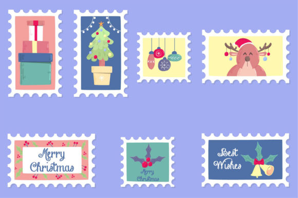 Review: Christmas Stamps Illustration for Holiday Embroidery