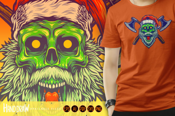 Review: Wood Working Axe Skull Merry Christmas Design