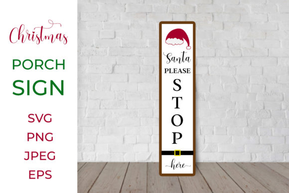 Santa Christmas Vertical Porch Sign SVG Review