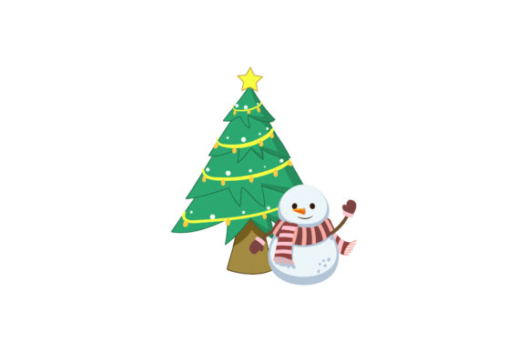 Tree and Snowman Christmas Illustrations Review